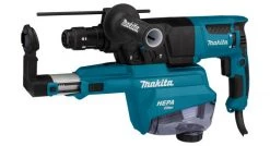 Marteau perforateur + piqueur Makita HR2653TJ Perforateur burineur - SDS -PLUS Kit extraction poussière - Mbox - 800 W - 2,4 J