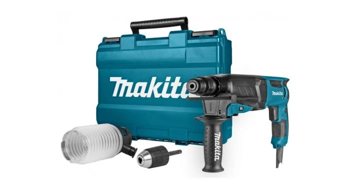 Marteau perforateur + piqueur Makita HR2630X2 Perforateur burineur - SDS-plus - Mandrin rapide - Dépoussiéreur - Coffret - 800 W - 2,4 J 3 Marteau perforateur + piqueur Makita HR2630X2 Perforateur burineur - SDS-plus - Mandrin rapide - Dépoussiéreur - Coffret - 800 W - 2,4 J