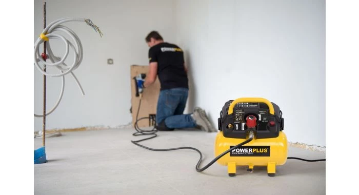 Compresseur Powerplus POWX1721 - Compresseur 1100W - 6l pas d'huile 1,5hp 8 Compresseur Powerplus POWX1721 - Compresseur 1100W - 6l pas d'huile 1,5hp – Image 6