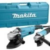 Meuleuse d'angle Makita DK0053G - Pack de Meuleuse d'angle (GA9020) et (9558HN) dans coffret - 230 mm 2200 W et 125 mm 840 W