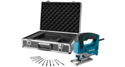 Scie sauteuse Makita JV0600X1 - Scie sauteuse Li-Ion 230V en coffret inc. set de lames descie- 650W - Poignée en D