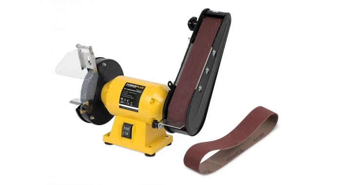 Ponceuse à bande Powerplus POWX1270 - Ponceuse À bande/touret 240w 5 Ponceuse à bande Powerplus POWX1270 - Ponceuse À bande/touret 240w – Image 3